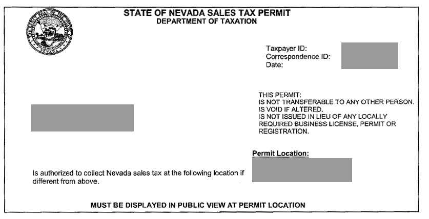 State Sales Tax: State Sales Tax Permit